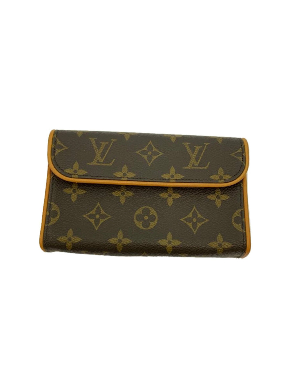 LOUIS VUITTON Pochette Florentine Monogram Canvas Brown